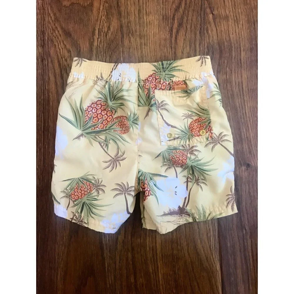 Vintage Gymboree pineapple swimtrunk Shorts